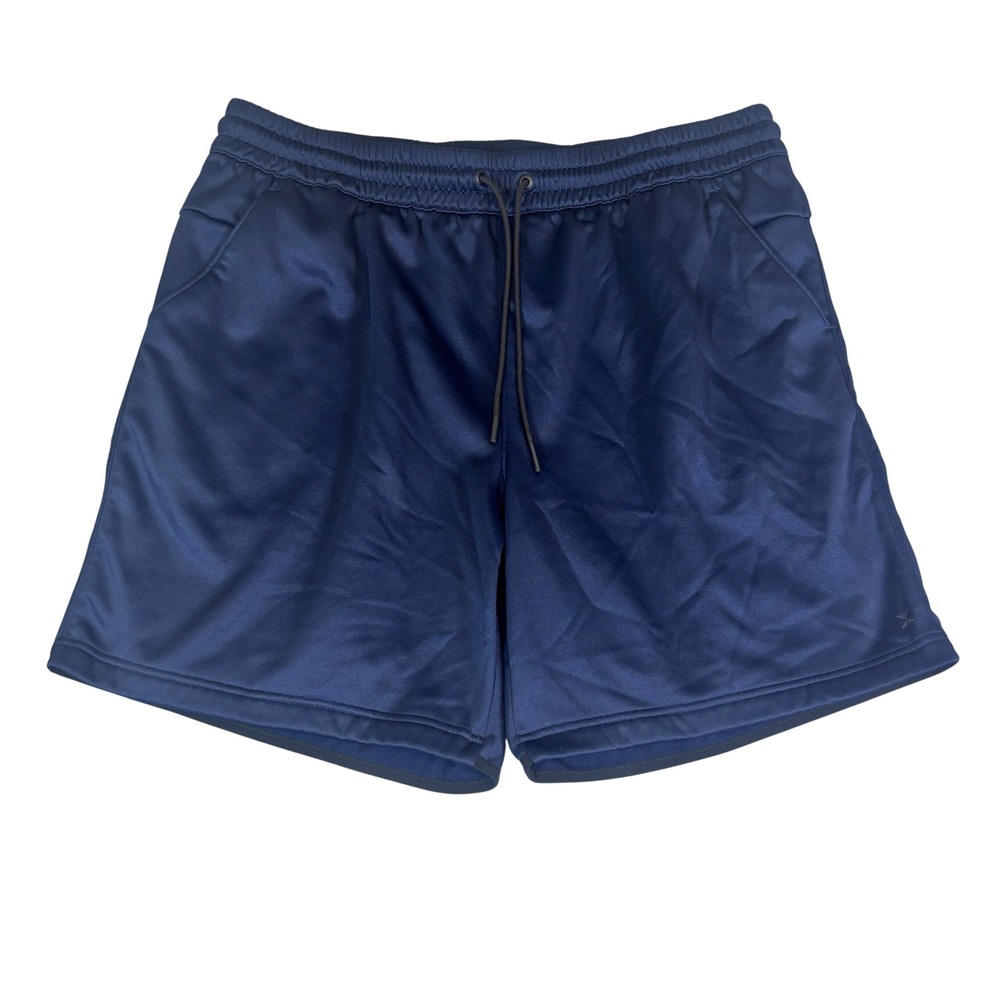 Xersion‎ Mens Quick-Dri Fleece Shorts Navy Blue Athletic Gym 2XL